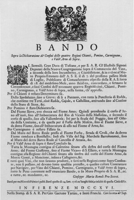Bando Cosimo III de Medici